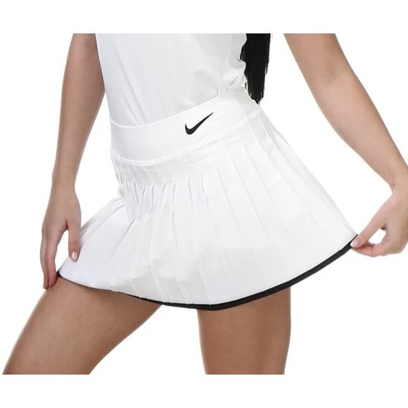 Nike Pants - Nike Dri-Fit Victory Skort Shorts Skirt Off White Size Large 728773-100 Pleated
